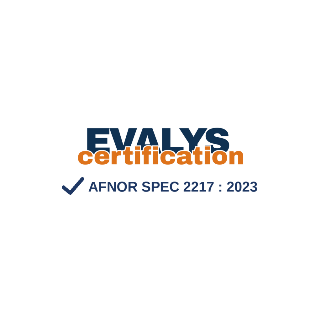 evalys certification afnor spec 2217