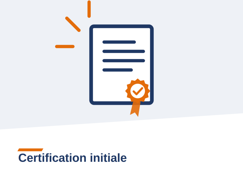 evalys certification initiale
